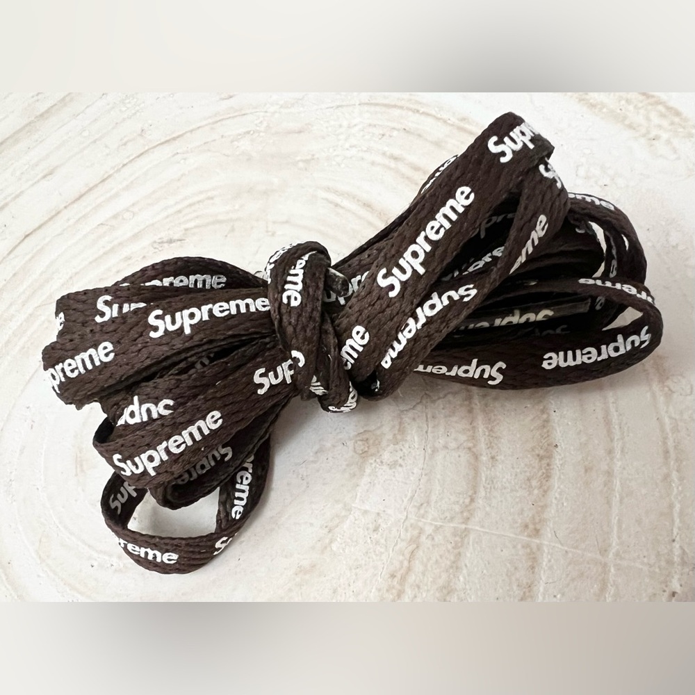 SUPREME X NIKE SHOE LACES dark brown 140cm